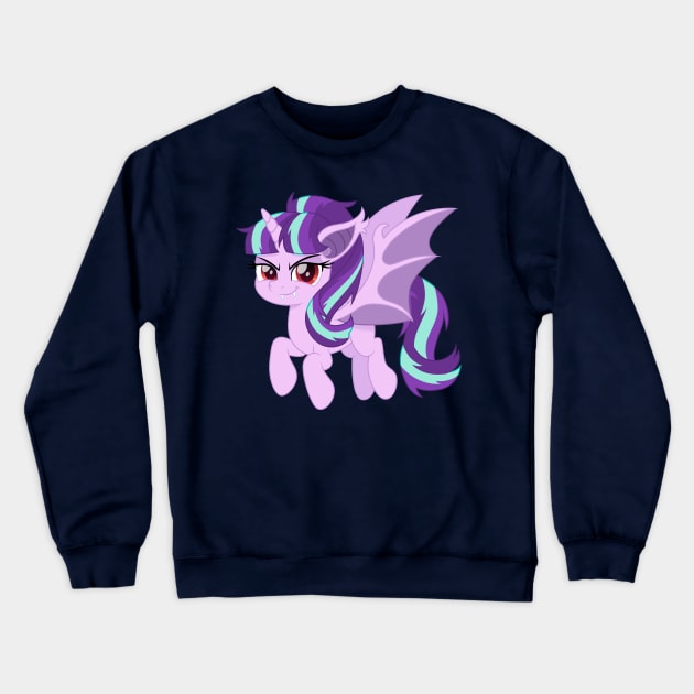 Starlight Glimmer bat pony Crewneck Sweatshirt by CloudyGlow